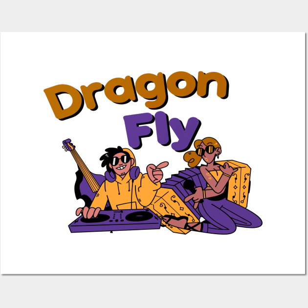 Dragon fly - Best Vintage 90s Wall Art by 2 putt duds